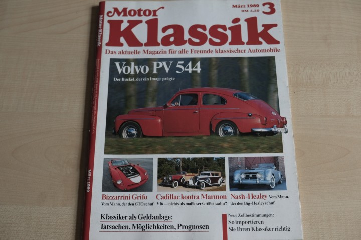Deckblatt Motor Klassik (03/1989)